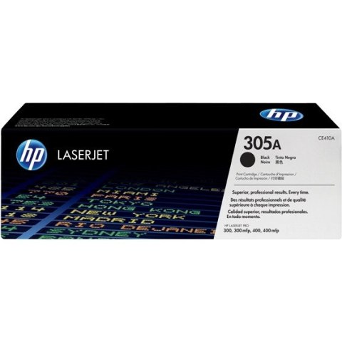 Toner HP 305A (CE410A) czarny 2200str LaserJet Pro300Color400Color