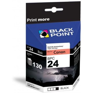 Tusz BLACK POINT (BPC24BK) czarny 130str zamiennik CANON (BCI-24BK) S200/300/i320