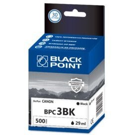 Tusz BLACK POINT (BPC3BK) czarny 29ml zamiennik CANON (BCI-3BK) BJC3000/6000/i550