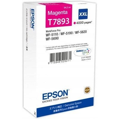 Tusz EPSON (78XXL/T7893/C13T789340) purpurowy 4000str