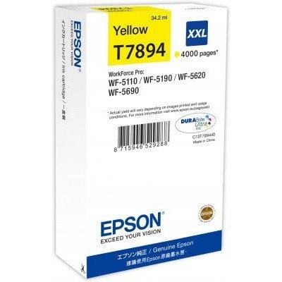 Tusz EPSON (78XXL/T7894/C13T789440) żółty 4000str