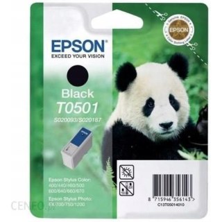 Tusz EPSON (T0501/C13T05014010/S020093/S020187) czarny 400str Stylus 400/500/600