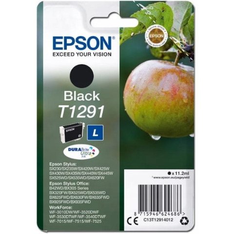 Tusz EPSON (T1291/C13T12914012) czarny 380str Sylus SX425W/525WD/BX305F