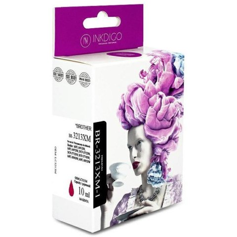 Tusz INKDIGO (BR-3213XM-1) purpurowy 10ml zamiennik BROTHER (LC3213M)