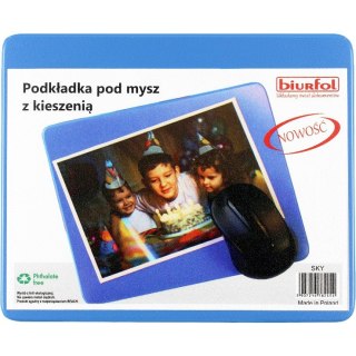 Podkładka pod mysz z kieszenią sky KPM-01-06 BIURFOL