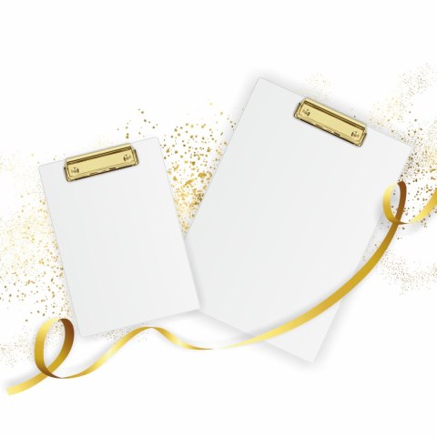 Deska z klipem Clipboard A5 biała (złoty mechanizm) KHG-00-10 BIURFOL