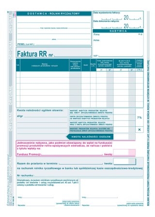 185-3N Faktura VAT RR A5 80kartek MICHALCZYK i PROKOP