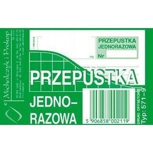 571-9 PJ Przepust.jednor.A7(80 MICHALCZYK I PROKOP