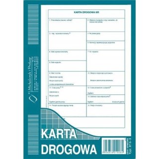 Karta drogowa A5 Numerowana 815-3N