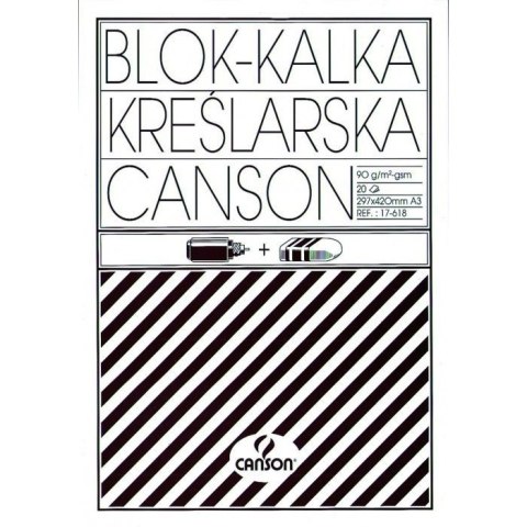 Kalka kreślarska A3 20k 90/95g blok 200005323 CANSON