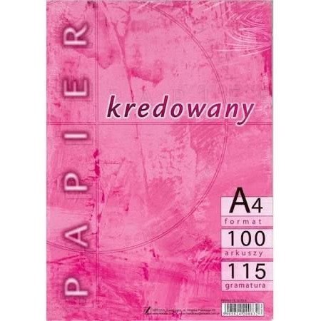 Papier A4 115g kredowany (100) KRESKA