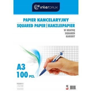 Papier kancelar.A3 kratka(100) INTERDRUK