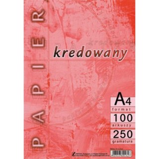 Papier kredowy A4 250g (100) KRESKA