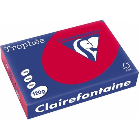 Papier ksero A4 120g TROPHEE czerwony 1218 CLAIREFONTAINE