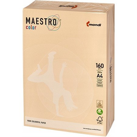 Papier ksero A4 160g MAESTRO COLOR CR20 pastel chamois (250arkuszy)