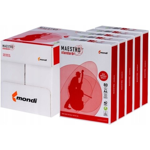 Papier ksero A4 80g (5ryz) MAESTRO STANDARD PLUS 161CIE 94928A80S