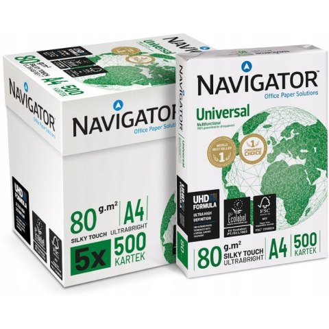 Papier ksero A4 80g (5ryz) NAVIGATOR UNIVERSAL klasa A+ premium