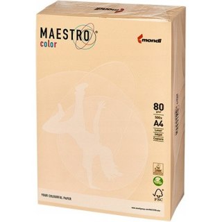 Papier ksero A4 80g MAESTRO COLOR CR20 pastel kremowy