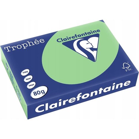 Papier ksero A4 80g TROPHEE XCA41775 zieleń naturalna CLAIREFONTAINE