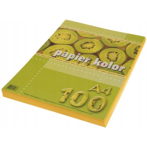 Papier ksero A4 żółty 100ark. KRESKA