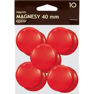 Magnesy 40mm czerwone (10szt.) 130-1701 GRAND