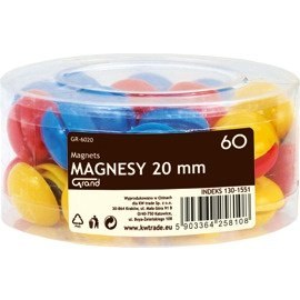 Magnesy GR-6020 20mm 60szt. 130-1551