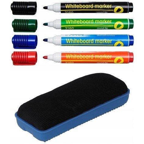 Markery suchościeralny 3160 4szt.z gąbką magnetyczną 105106 D.RECT