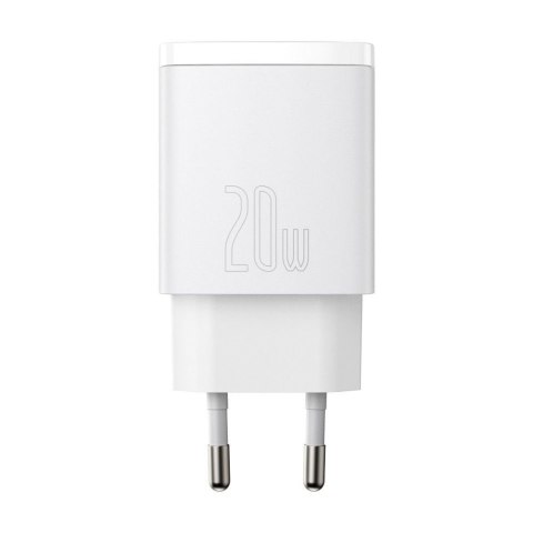 Ładowarka sieciowa 230V 1xUSB-C + 1xUSB-A 3A BASEUS COMPACT CCXJ-B02 biała