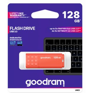 Pamięć USB 128GB GOODRAM UME3 pomarańczowy USB 3.0 UME3-1280O0R11