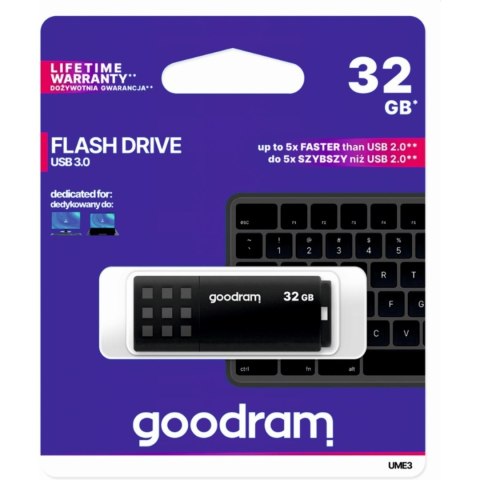 Pamięć USB 32GB GOODRAM UME3 czarny USB 3.0 UME3-0320K0R11