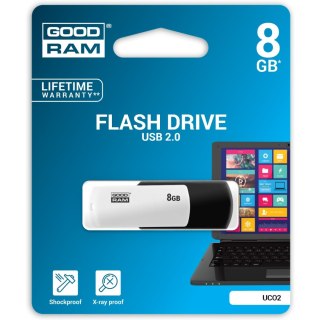 Pamięć USB 8GB GOODRAM UCO2 czarno-biały USB 2.0 UCO2-0080KWR11