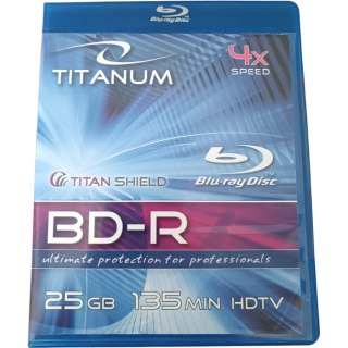 Płyta BD-R 25GB TITANUM Blu-Ray 4x box BDR0009