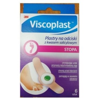 Plaster na odciski VISCOPLAST z kwasem salicylowym ( 6sztuk) 3M