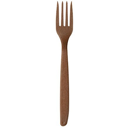 Widelec brązowy (50 sztuk) WPC włókno drewniane 45845 PAPSTAR