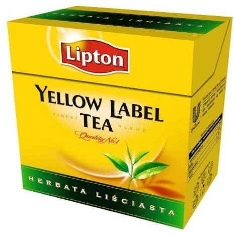 Herbata LIPTON YELLOW LABEL liść 100g czarna