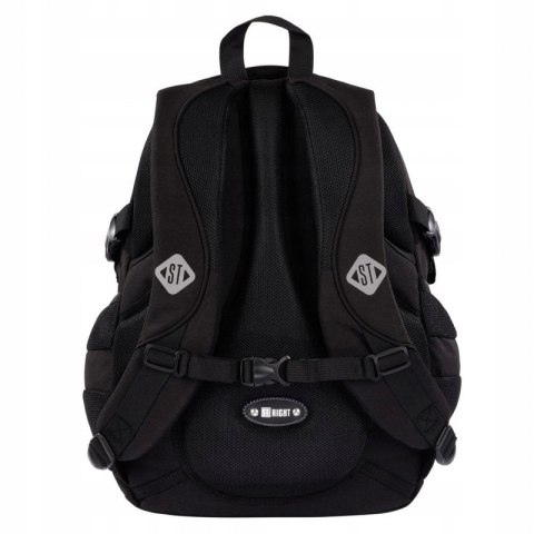 Plecak szkolny 4-komorowy Tornister młodzieżowy Black Cats BP-01 ST.RIGHT St.Majewski