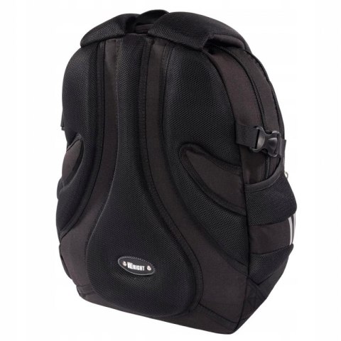 Plecak szkolny 4-komorowy Tornister młodzieżowy Black Cats BP-01 ST.RIGHT St.Majewski