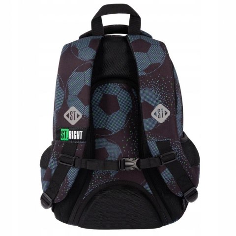Plecak szkolny 2-komorowy Tornister dla chłopca Football BP-76 ST.RIGHT St.Majewski
