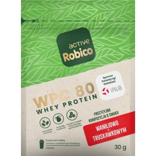 Robico Active WPC 80 waniliowo truskawkowy 30g