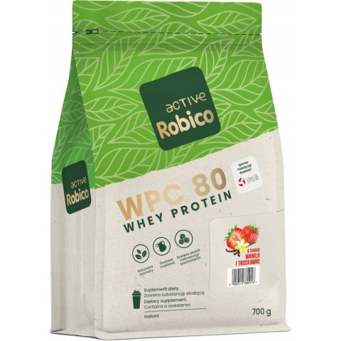 Robico Active WPC 80 waniliowo truskawkowy 700g