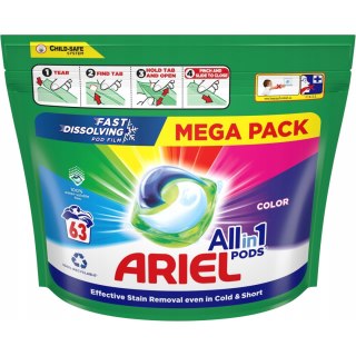 Kapsułki do prania ARIEL ALL IN 1 PODS color (63szt)