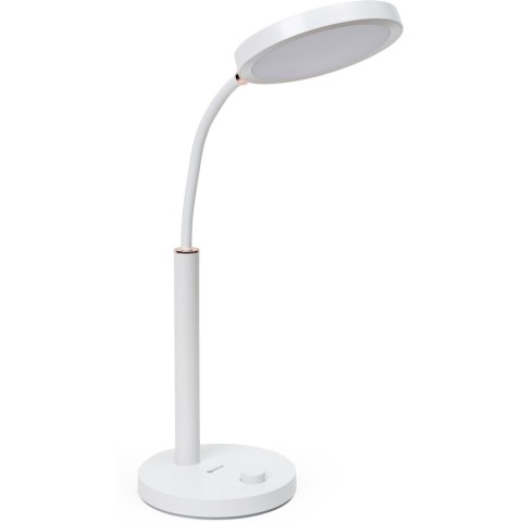 Lampka biurkowa led PLATINET AURA biała 10W 65led (45991)