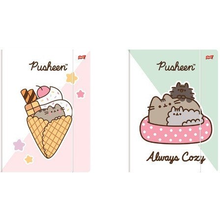 Teczka z gumką A4 300g. PUSHEEN mkmo St.Majewski