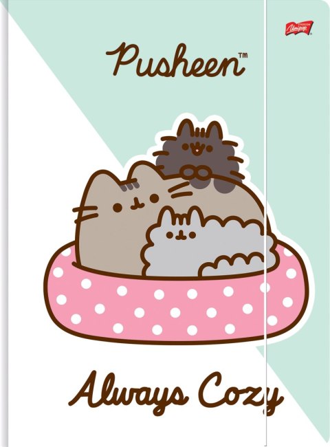 Teczka z gumką A4 300g. PUSHEEN mkmo St.Majewski