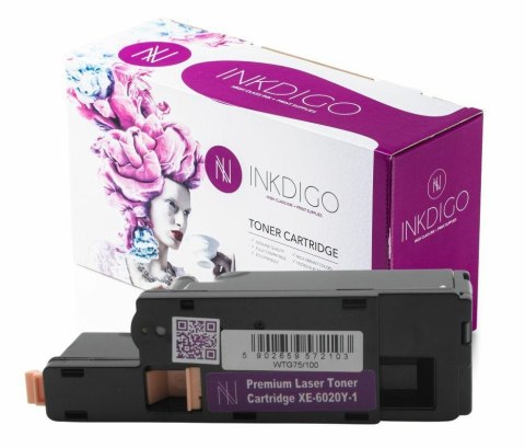 Toner INKDIGO (XE-6020Y-1) żółty 1000str zamiennik XEROX (106R02762)