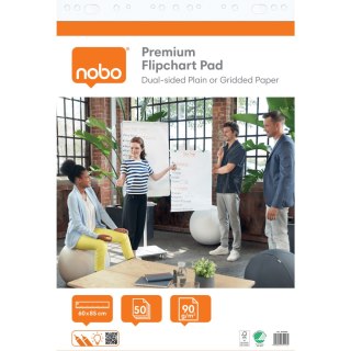 Blok do flipcharta Nobo Premium 60x85cm 50k 90g (2 szt.) 1915658 NOBO