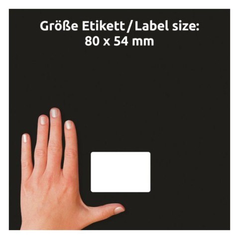 Etykieta identyfikatory imienne 80x54mm(10 arkuszy = 40etykiet) białe foliowe 51065 AVERY ZWECKFORM