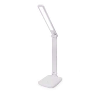 Lampka biurkowa led PLATINET REMUS biała 5W 250lm 4500K z gniazdem USB-A (46010)