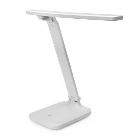 Lampka biurkowa led PLATINET REMUS biała 5W 250lm 4500K z gniazdem USB-A (46010)