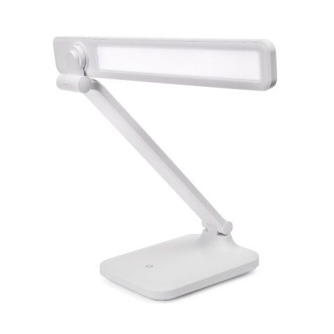 Lampka biurkowa led PLATINET REMUS biała 5W 250lm 4500K z gniazdem USB-A (46010)